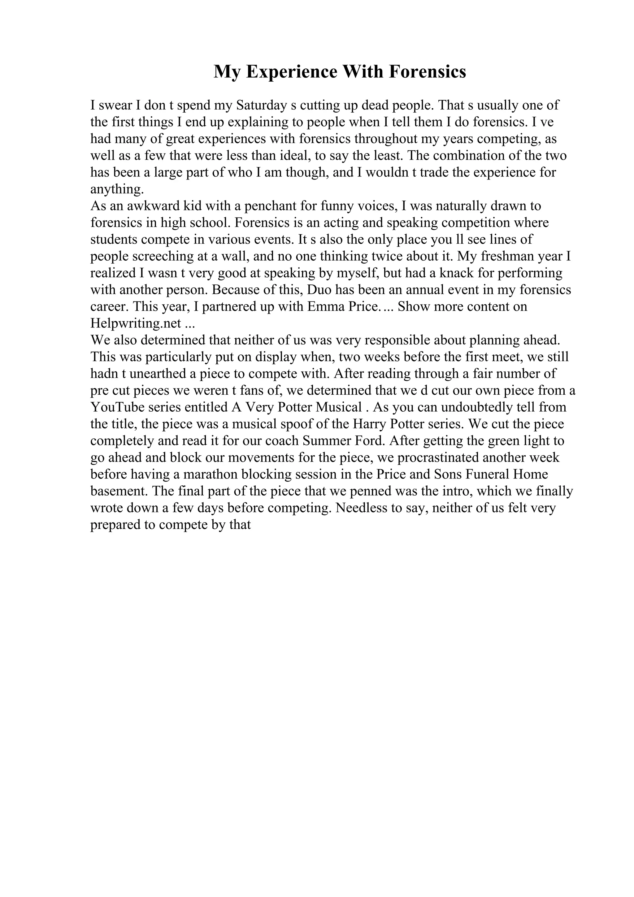 Example Of A Biography Essay. 15 examples of biography essays PDF