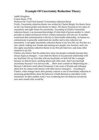 Example Of A Biography Essay. 15 examples of biography essays | PDF