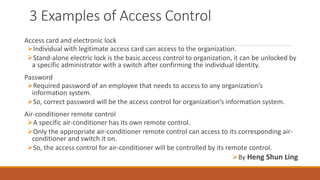 Example of access control | PPT