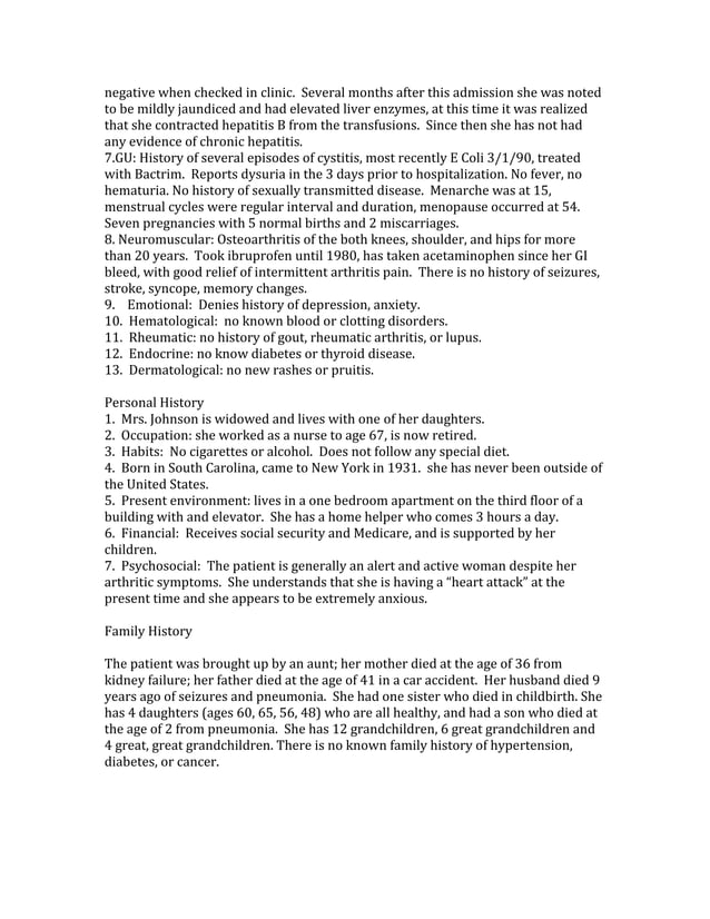 Example of a complete history and physical write