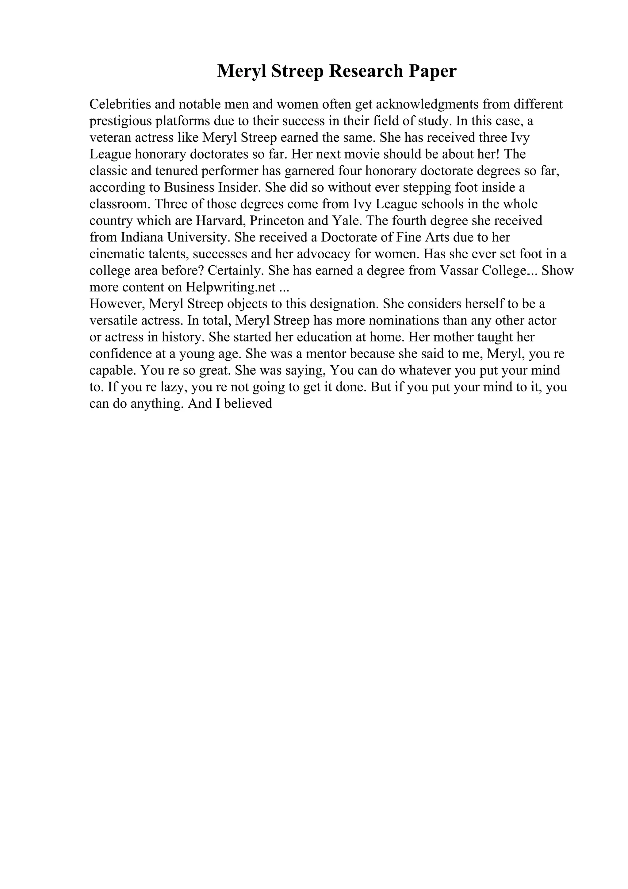 Example Of A Formal Essay | PDF