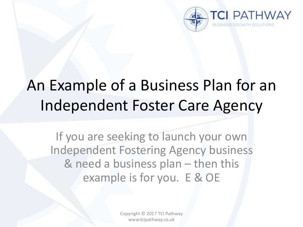 foster care agency business plan
