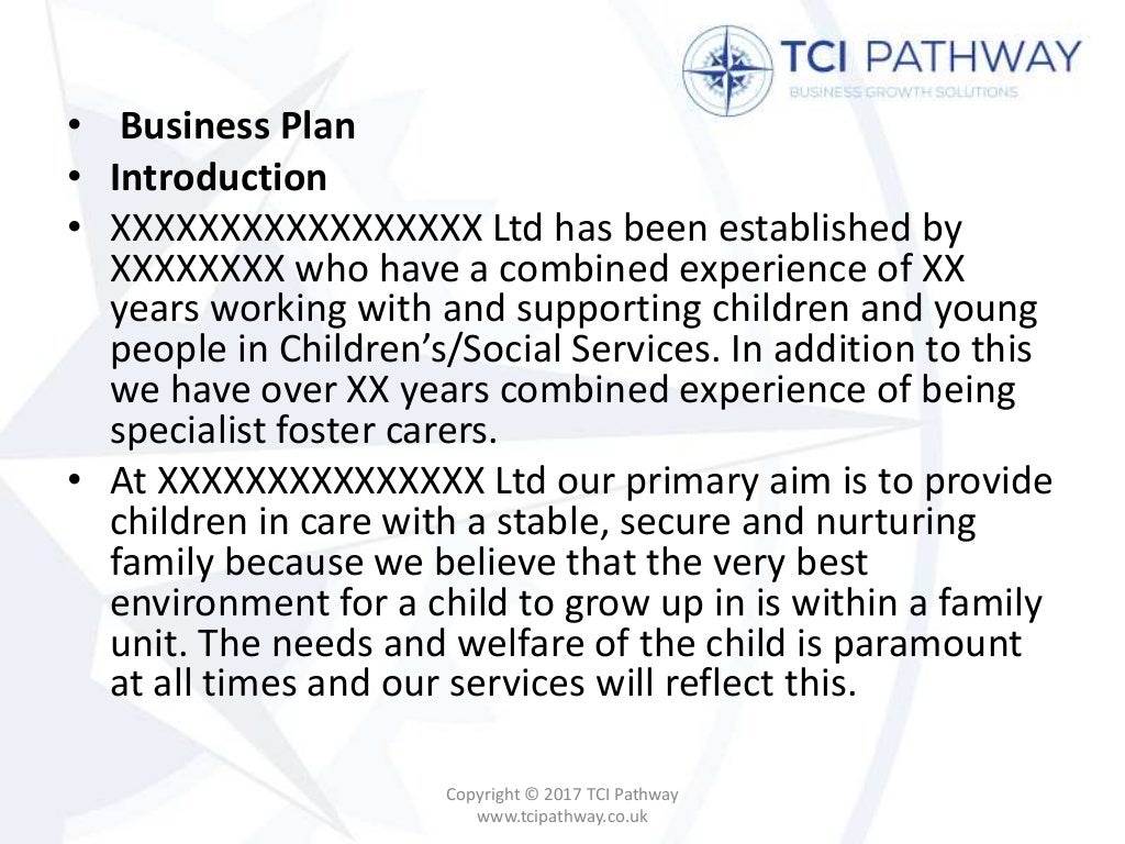 Fostering agency business plan 08 picture