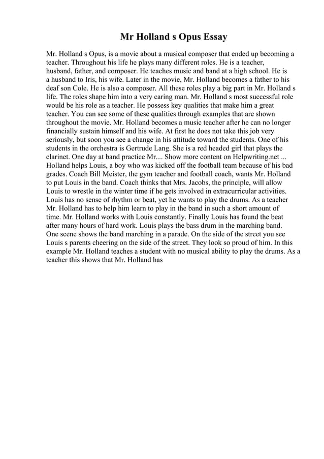 Example Of A Good Descriptive Essay | PDF
