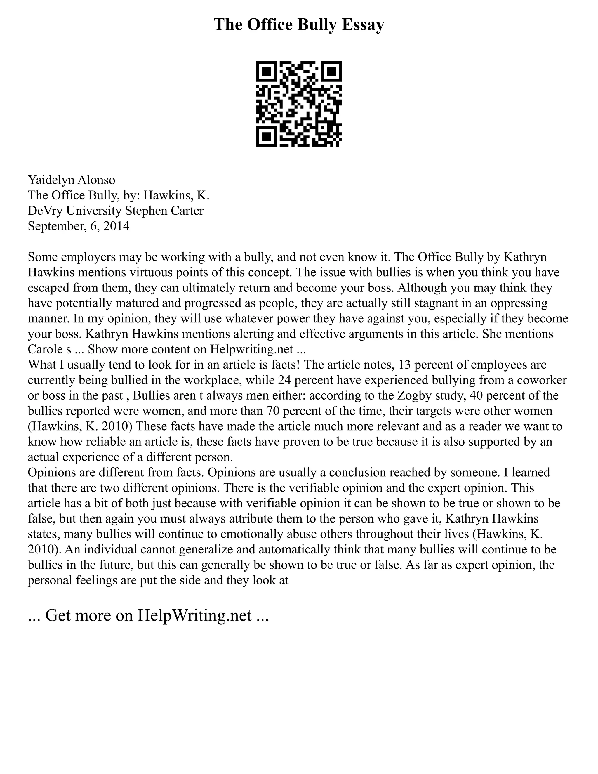 Example Of A Good Introduction Paragraph For An Essay. Introduction | PDF