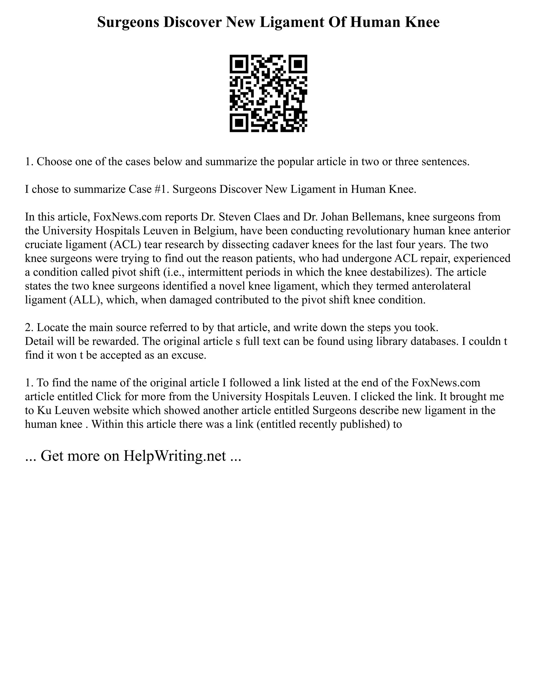 Example Of An Introduction For A Research Paper Es | PDF