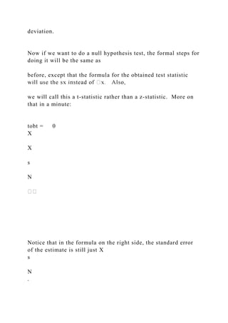 Example of a one-sample Z-test The previous lecture in P.docx