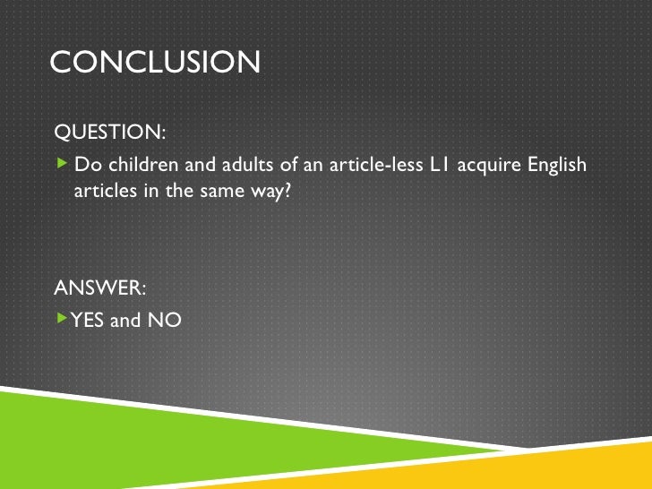 Example of article presentation