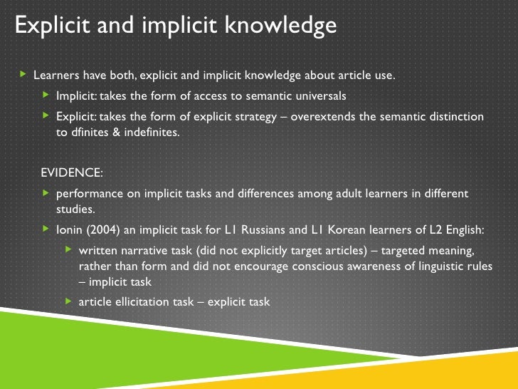 Example of article presentation