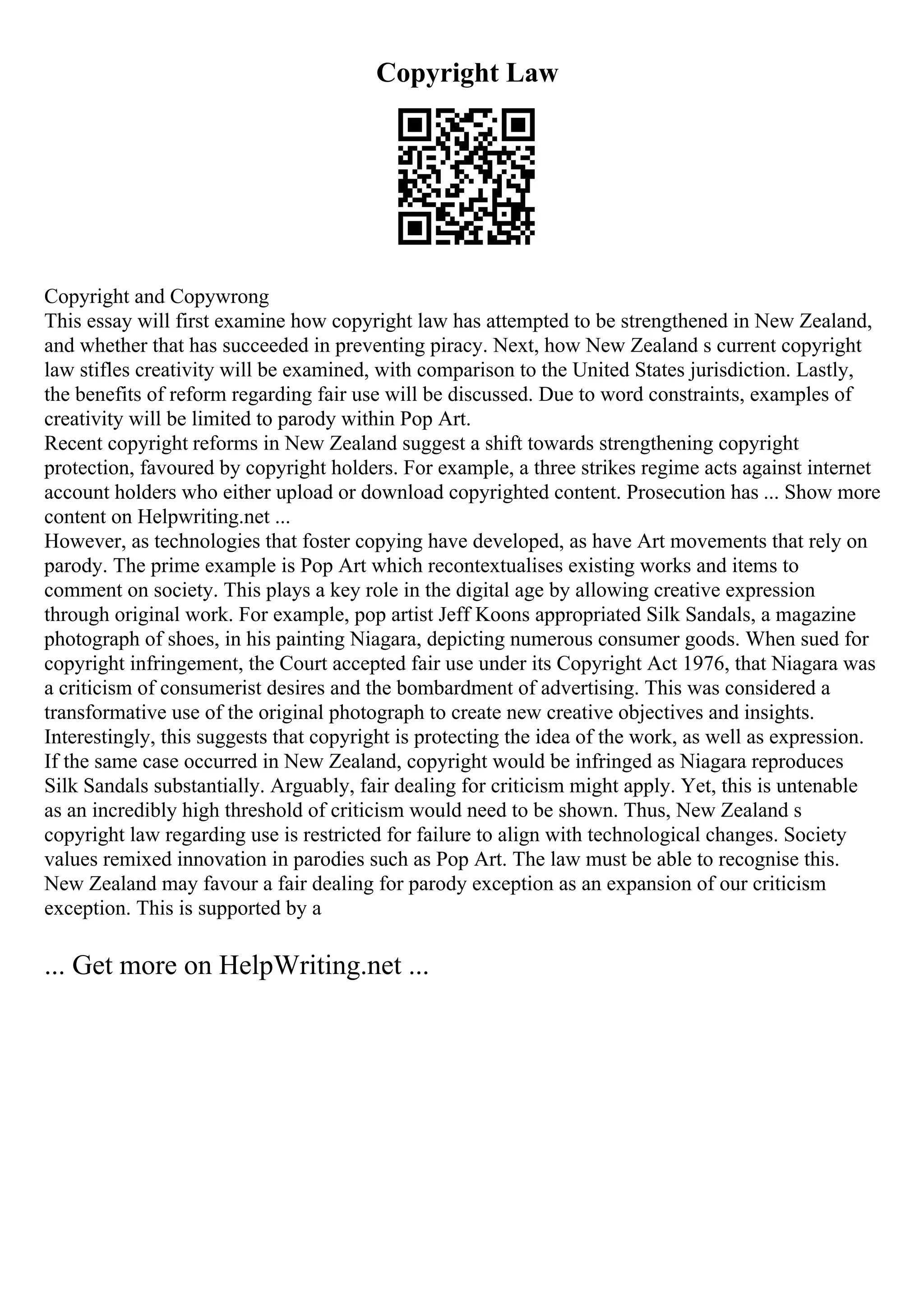 Example Of Clip Art Essay | PDF