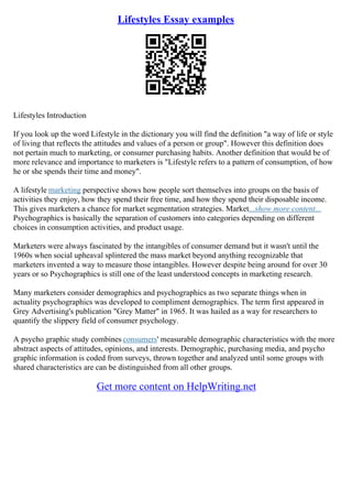 Example Of Definition Essay | PDF