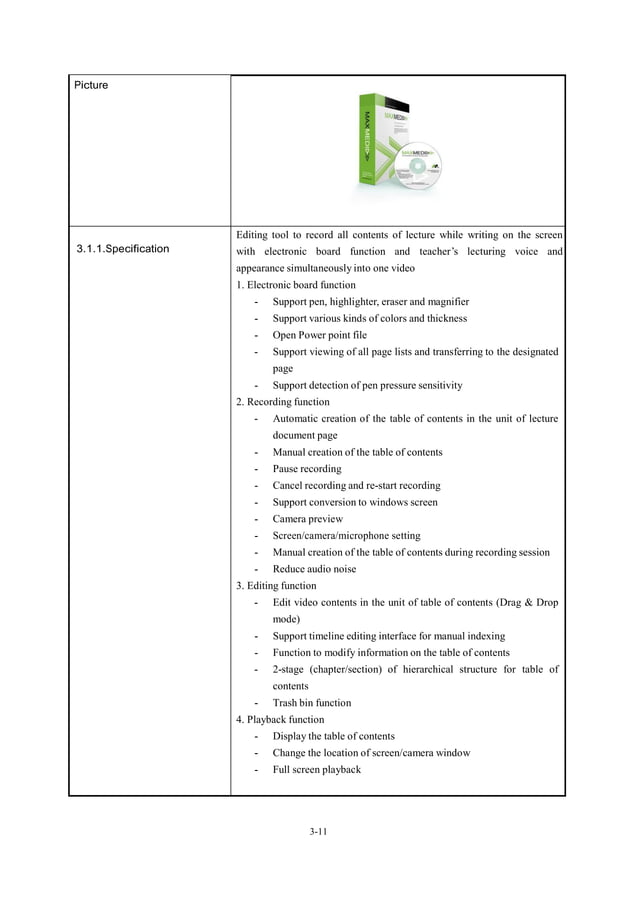 Example of engineering specification for an engineering laboratory ...