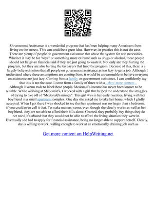 Example Of Exemplification Essay