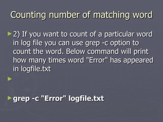 grep count grep count
