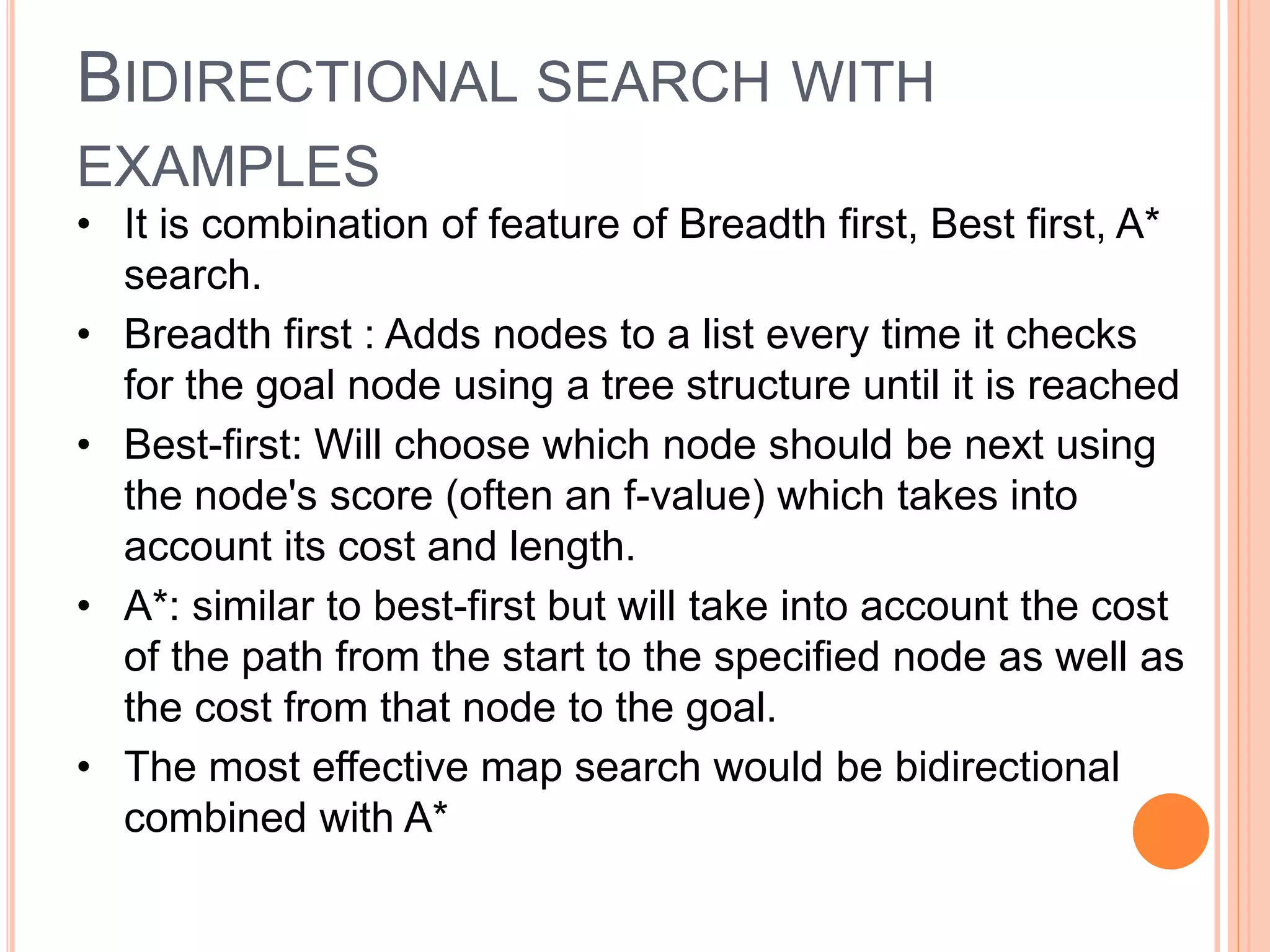 Example of iterative deepening search & bidirectional search | PPTX ...