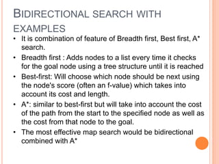 Example of iterative deepening search & bidirectional search | PPTX ...
