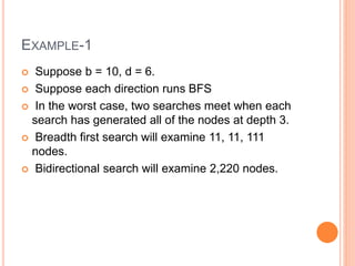 Example of iterative deepening search & bidirectional search | PPTX ...