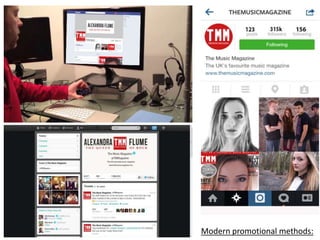 Modern promotional methods:

 