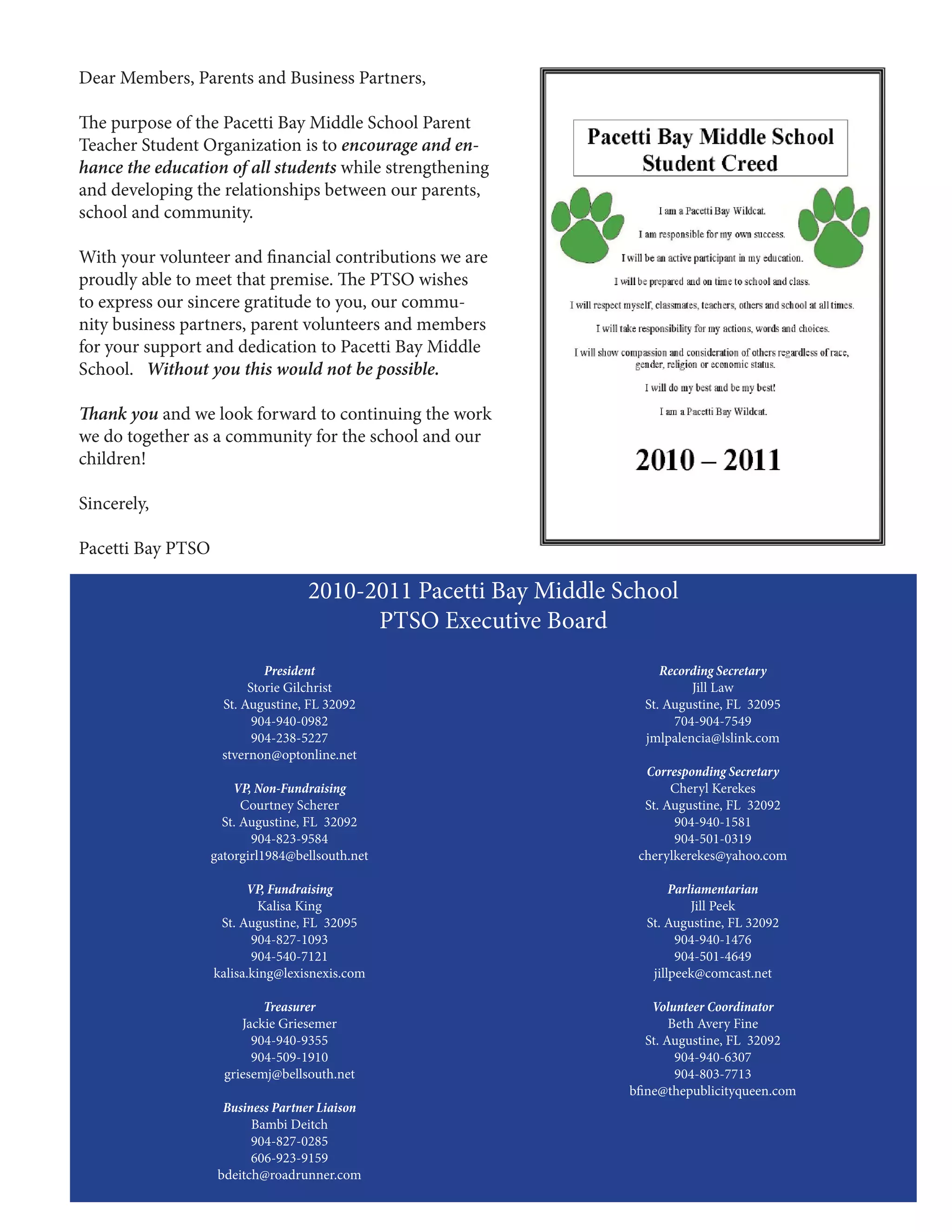 Example of Student Directory (2010) | PDF