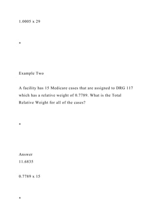 Example of Usage The Case Mix Index (CMI) can be used to .docx