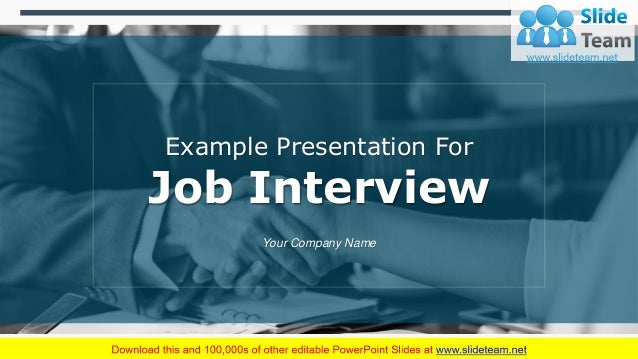 good presentation for interview