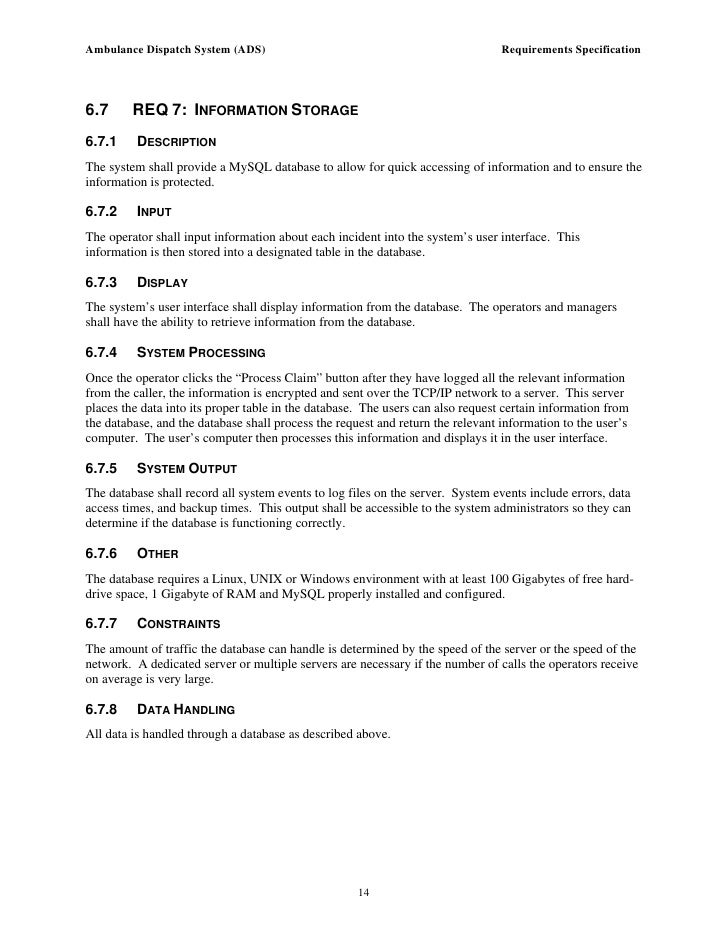 requirements document example