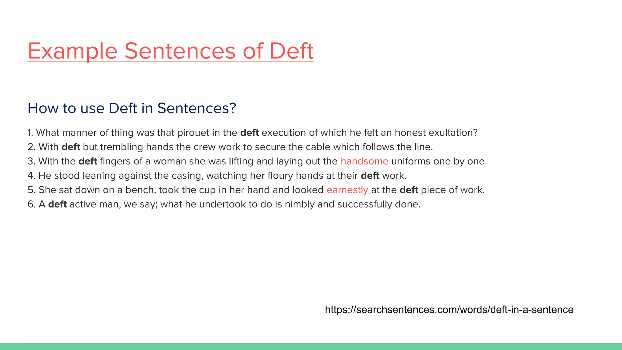 Example sentences in english 2 | PPT