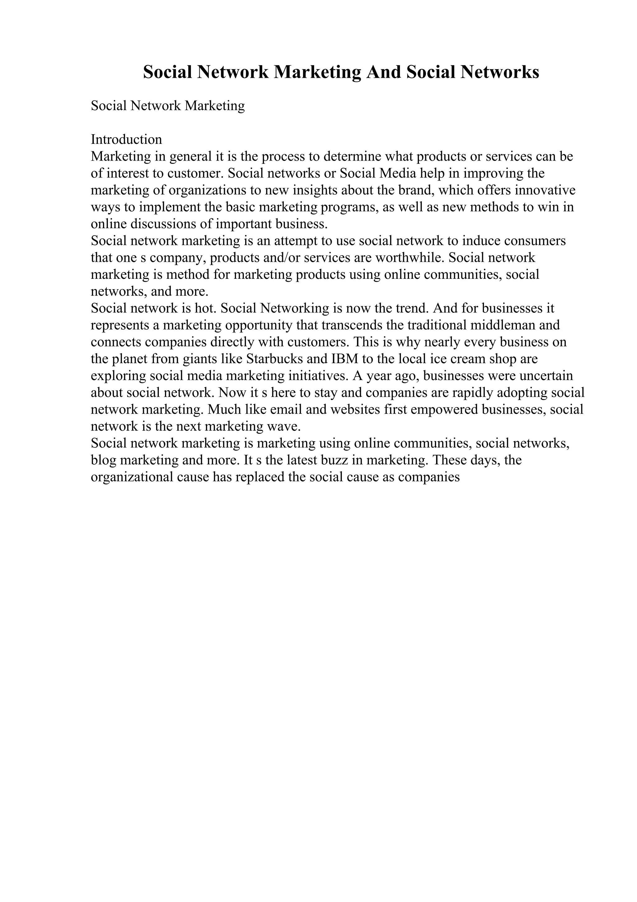 Examples Of An Introduction Paragraph For An Essay | PDF