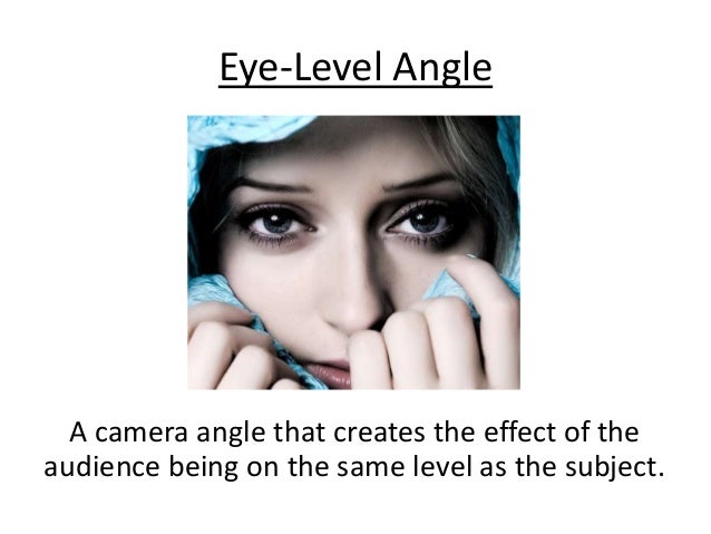  Examples  of camera  angles 