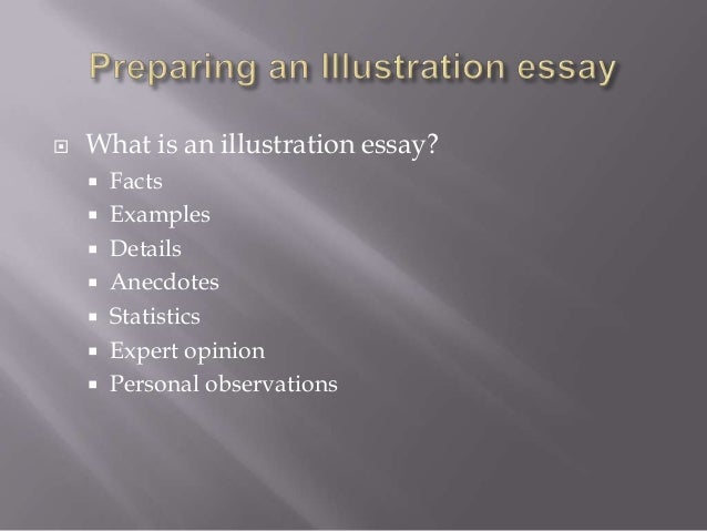 what is a illustration essay