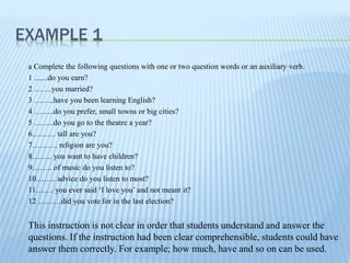 Examples of instructions | PPT