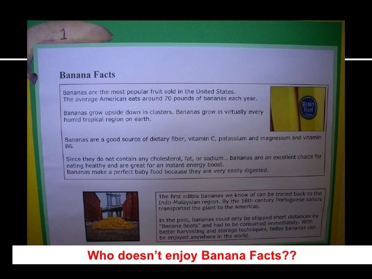 who doesnt enjoy banana facts