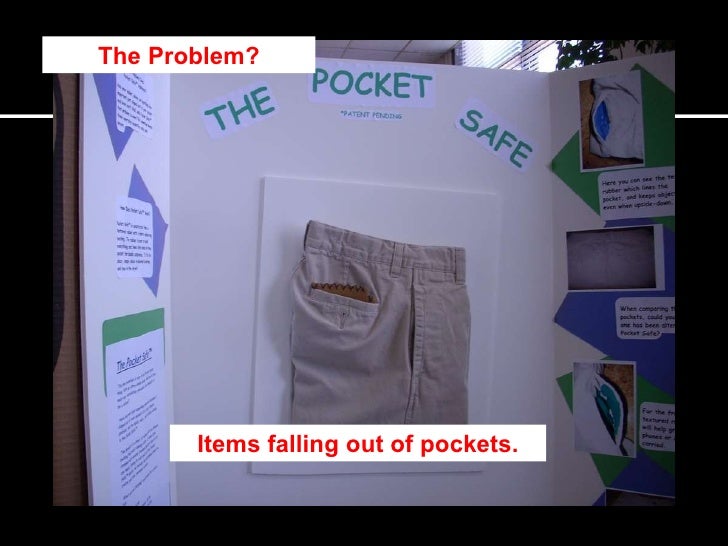 the problem items falling out of pockets