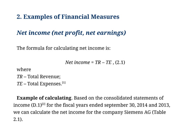 Financial Performance Measurement Tools – YGNC