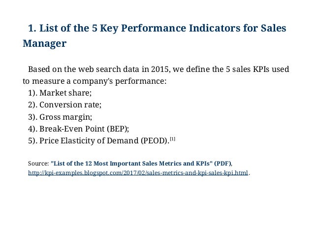 sales key performance indicators template examples of key performance indicators for sales manager sales key performance indicators template examples of key performance indicators for sales manager