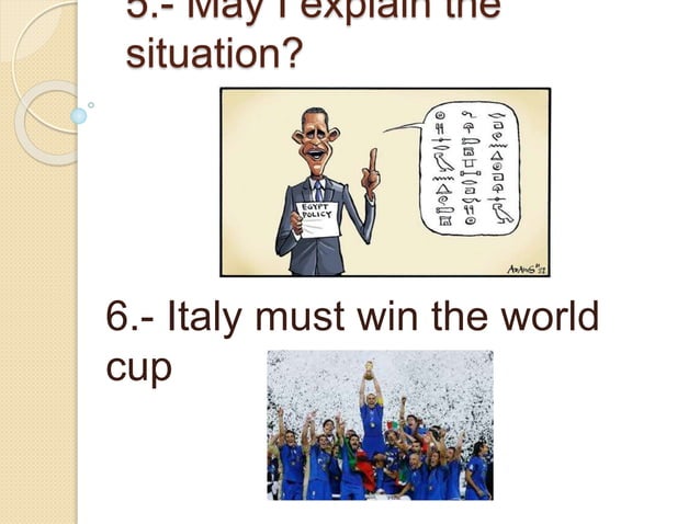Examples of modal verbs | PPT