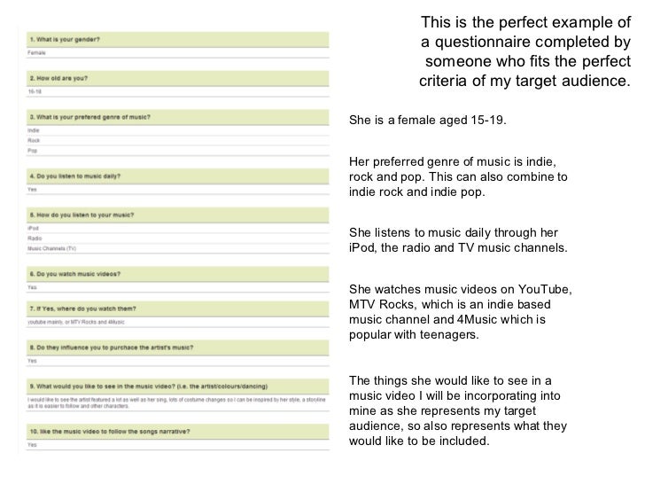 target audience examples