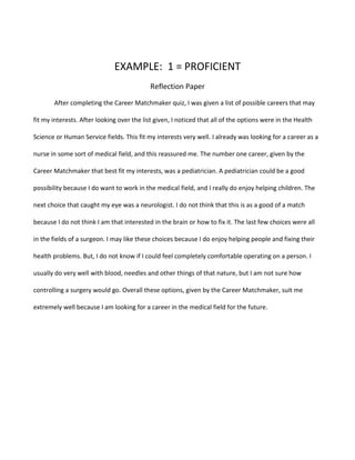 Reflection Paper