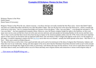 Examples Of Religious Themes In Star Wars | PPT
