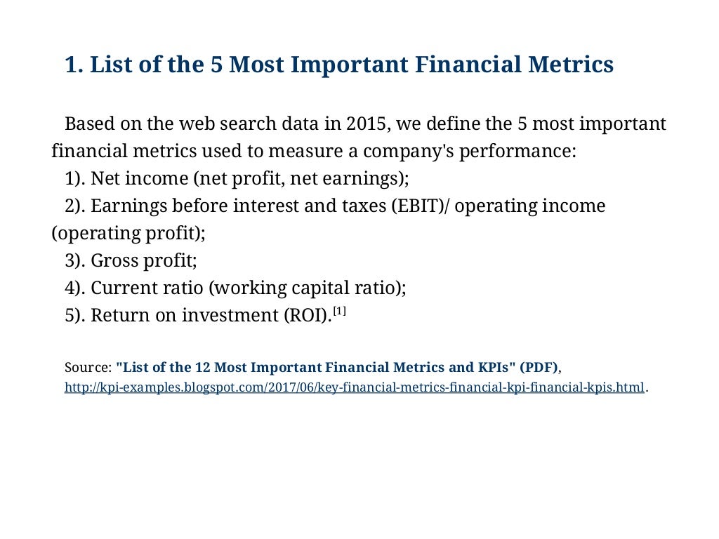 Top Best Financial Metric To Evaluate A Company  The ultimate guide 