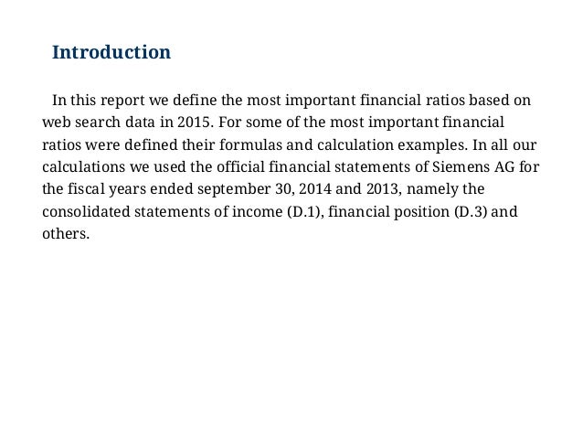 examples of the most important financial ratios formulas and explana list of financial formulas