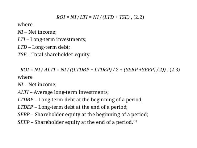 examples of the most important financial ratios formulas list of financial formulas