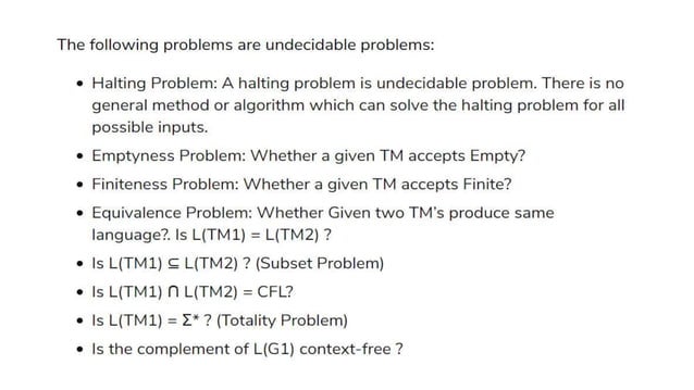 Examples of undecidable problems and problems.pptx
