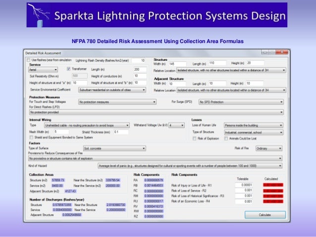 NFPA 780 detailed Risk assessment