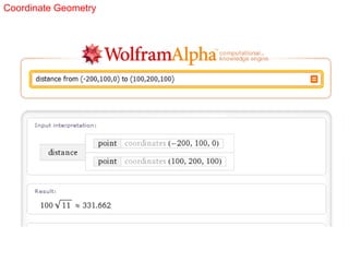 Coordinate Geometry
