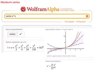 Maclaurin series