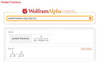 Partial Fractions