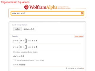 Trigonometric Equations