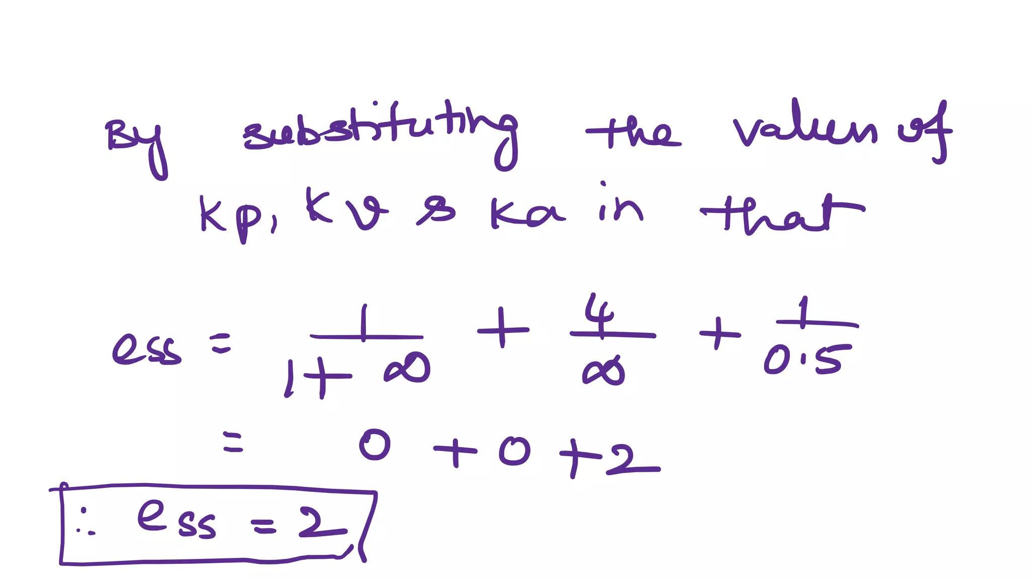 Exampless on steady state error and error constants