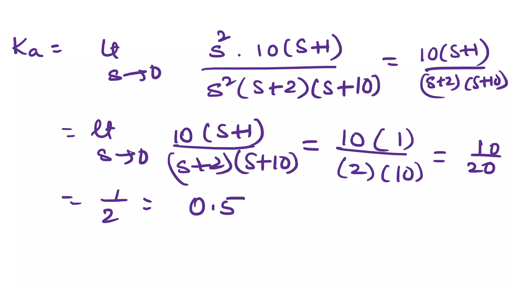Exampless on steady state error and error constants